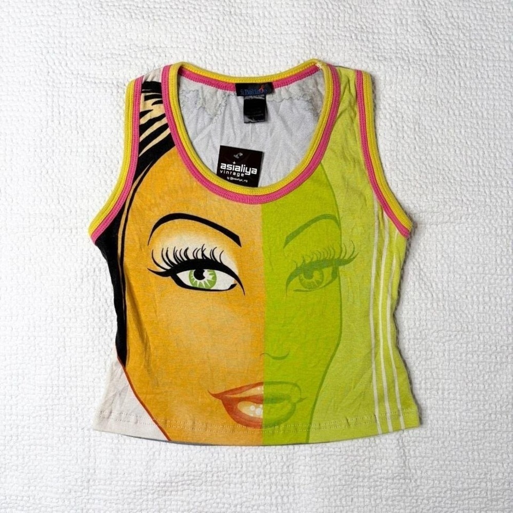 i Believe euro face graphic tank